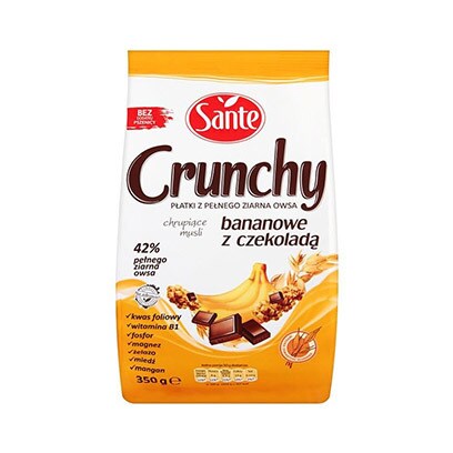 Sante Crunchy Banana And Chocolate Whole Grain Muesli 35GR
