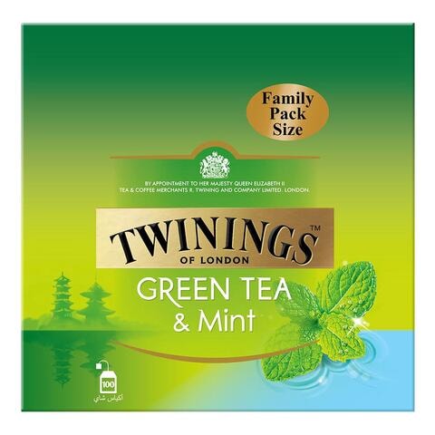 Twinings Green Tea And Mint 100 Tea Bags