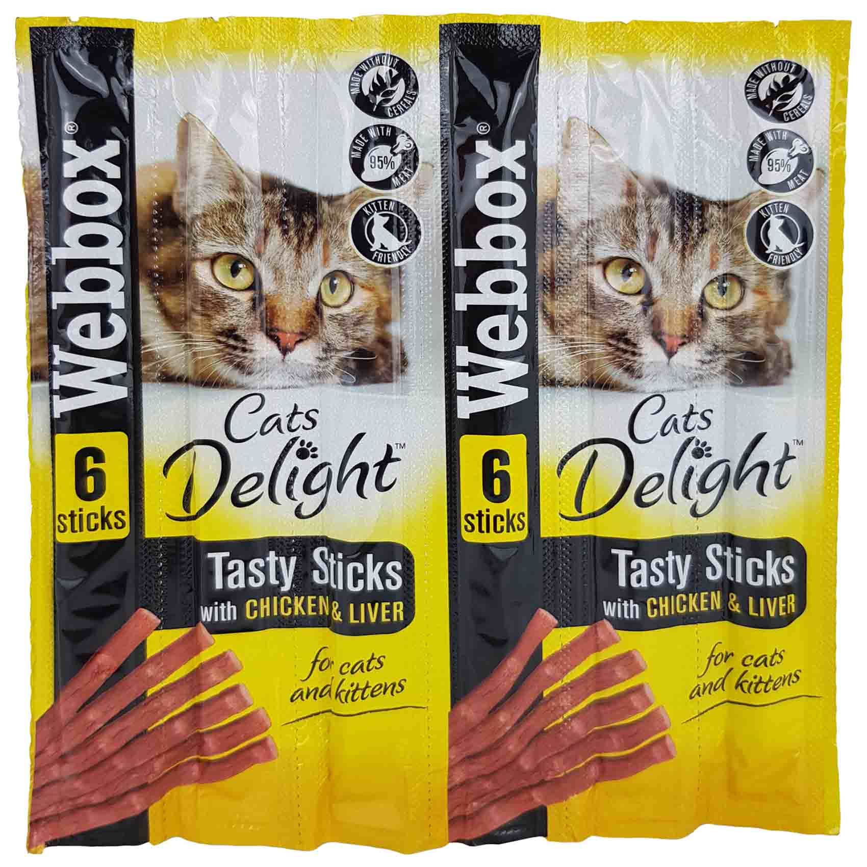 Buy box Cat Delight Chicken and Liver Tasty 6 Sticks Online Shop