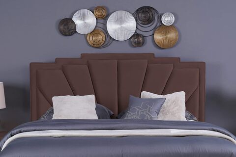 Brown headboard on sale