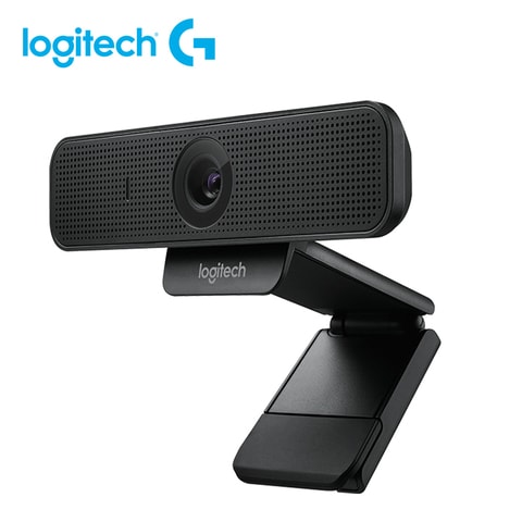 Logitech-Black C925e Webcam 1080P HD Video Calling Business Webcam Autofocus USB Camera Clip-on Computer Remote Teaching Webcam With Mic For Notebook Laptop LCD Monitor