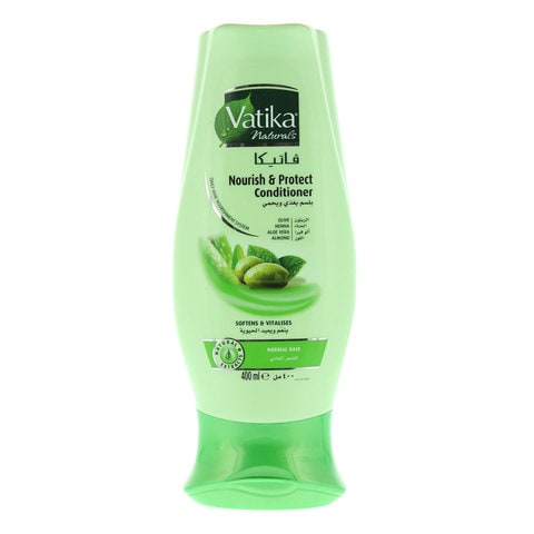 Vatika Naturals Nourish and Protect Conditioner Enriched with Olive and Henna For Normal Hair 400ml