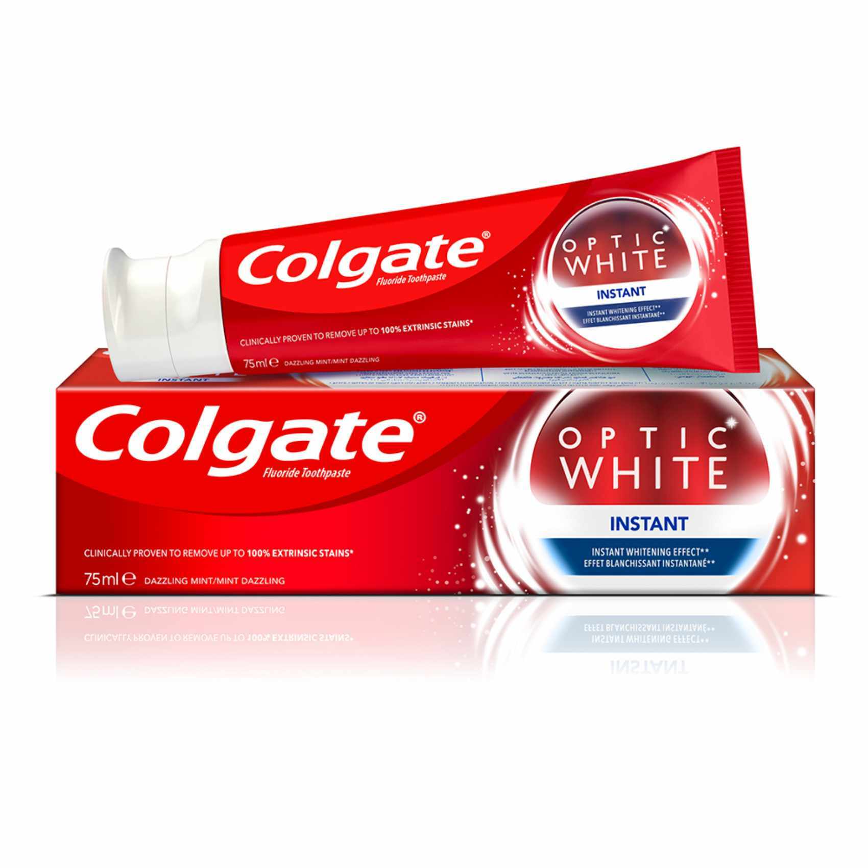 Buy Colgate Optic White Instant Whitening Toothpaste 75ml Online Shop   1164573 Main  1700Wx1700H