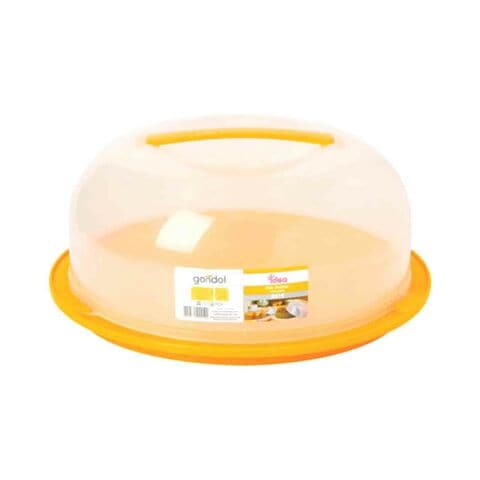 Gondol Cake Plate With Lid Multicolour