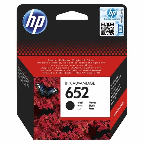 HP 652 Black Original Ink Cartridge  F6V25AE