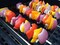 Stainless Steel Barbecue Skewers with Wooden Handles (12 pcs)