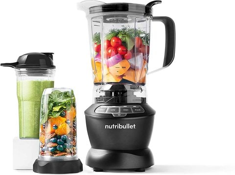 Nutribullet Full Size Blender + Combo 1000 Watts, 9 Piece Set, Multi-Function High Speed Blender, Mixer System with Nutrient Extractor, Smoothie Maker, Dark Grey,