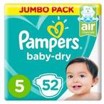 Buy Pampers Baby-Dry Leakage Protection Diapers Size 5 11-16kg Mega Pack 52 Count in Kuwait