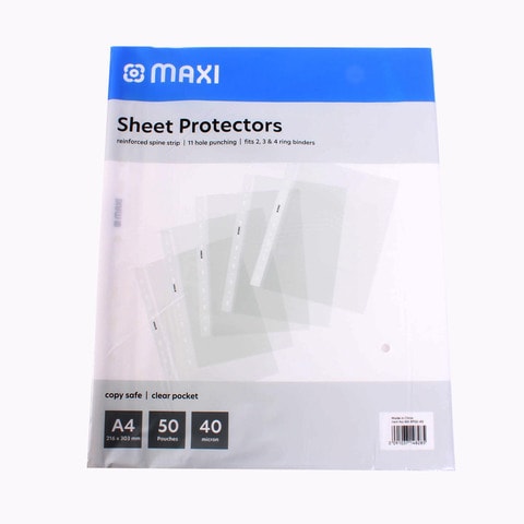 Maxi Sheet Protectors A4 50 Pcs
