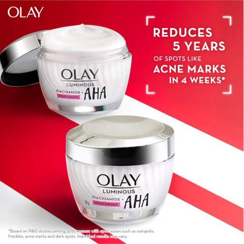 Olay Luminous Niacinamide + AHA Face Moisturizer White 50g Online ...