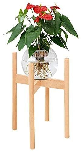 Aiwanto Plant Stand Plant Pot Stand Decoration Indoor Outdoor Plant Stand Wooden Flower Pot Holder Plant Pot Stand Decoration Plant Stand(L)(Need Install)