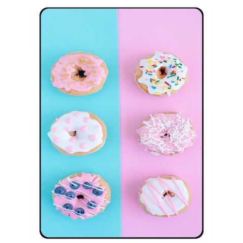 Theodor Protective Flip Case Cover For Apple iPad 7th Gen 10.2 inches Six Donut