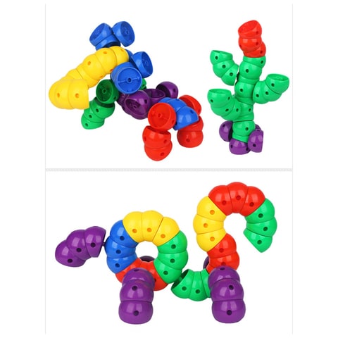 Connecting store plastic toys