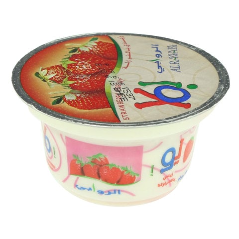 Al Rawabi Yo Full Fat Strawberry Stirred Yoghurt 130g