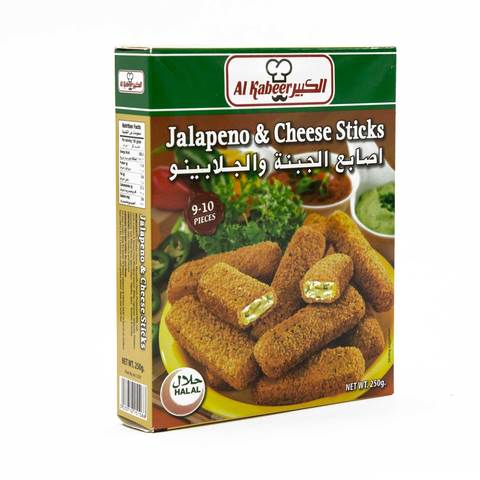 Al kabeer jalapeno &amp; cheese sticks 250 g