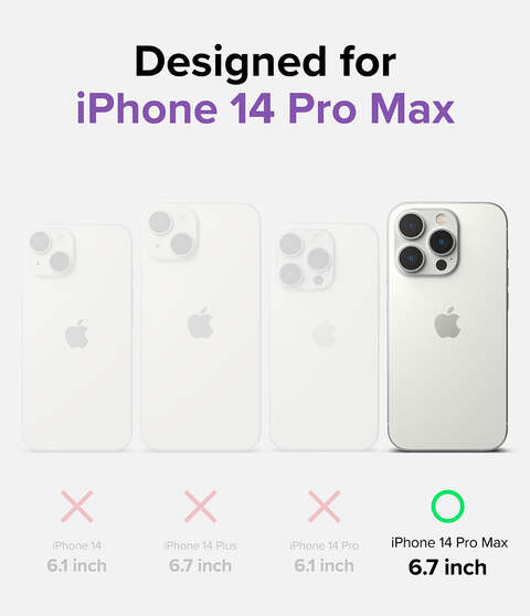 Ringke - Apple iPhone 14 Pro Max Case Cover - Fusion Bumper  Series - Matte Smoke Black