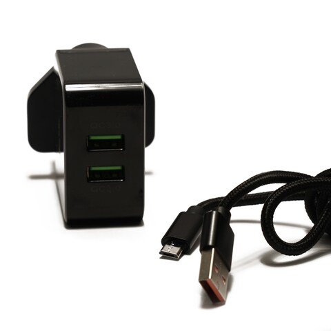 JBQ QUICK CHARGER 3.0 DUAL PORT USB 6.2A USB POWER FOR MICRO USB SPEED CHARGER JBQ - HC12F2