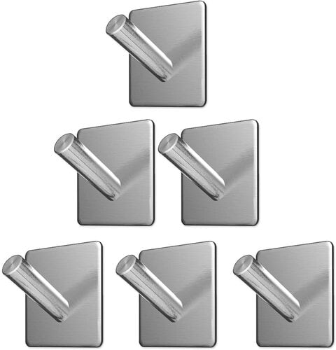 LIAN- Adhesive Hooks, Heavy Duty Stainless Steel Sticky Hook, Wall Mount  Hangers Hooks for Robes, Umbrellas, Clothes, Bags, Coats, Calendars, Keys 4  Packs price in UAE,  UAE