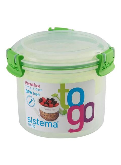 Sistema Breakfast TO GO  Food Storage Container with Compartments