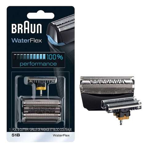 Braun 51B Foil &amp; Cutter 51B Waterflex Multi Silver Combi Pack