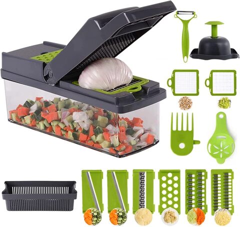 Generic Uuhome Vegetable Chopper Mandoline Slicer,Mandoline Slicer &amp; Cheese Grater,Food Chopper Vegetable Spiralizer Vegetable Slicer, Includes Bonus Handheld Spiralizer &amp; Kitchen Gadgets