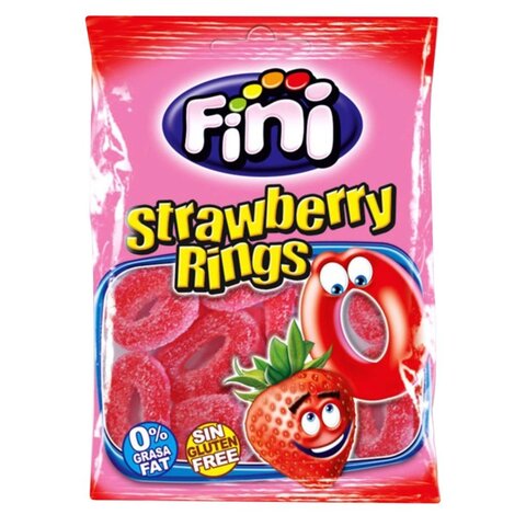 Fini Sour Strawberry Rings Jelly Candy 100g price in Kuwait | Carrefour ...