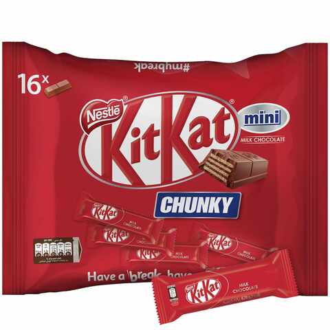 Nestle Kitkat Chunky Mini Chocolate Wafer Bag 250g