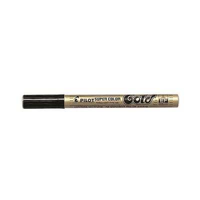 Pilot Super Color Marker Pen Extra Fine Metallic Paint Pen Gold