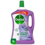 Buy Dettol Lavender 3X Power Antibacterial Floor Cleaner, 3L in Kuwait