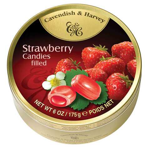 Cavendish &amp; Harvey Drops Strawberry Filled Candies 175 Gram