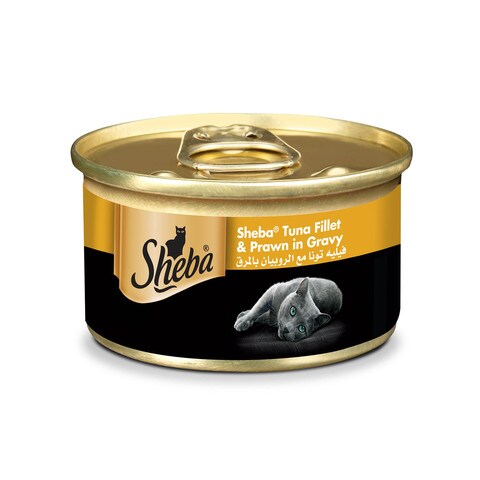 SHEBA Tuna Prawn in Seafood Wet Cat Food Can 80g Online