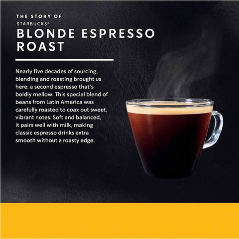 Starbucks Dolce Gusto Blonde Espresso Roast Coffee 66g