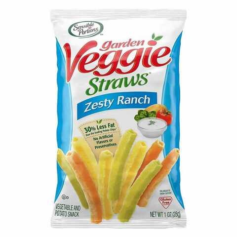 Sensible Portions Garden Veggie Zesty Ranch Straws Chips 30g