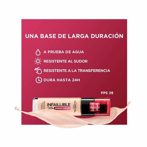 Buy L'Oreal Paris Infallible 24Hr Liquid Foundation 145 Rose Beige 30ml  Online