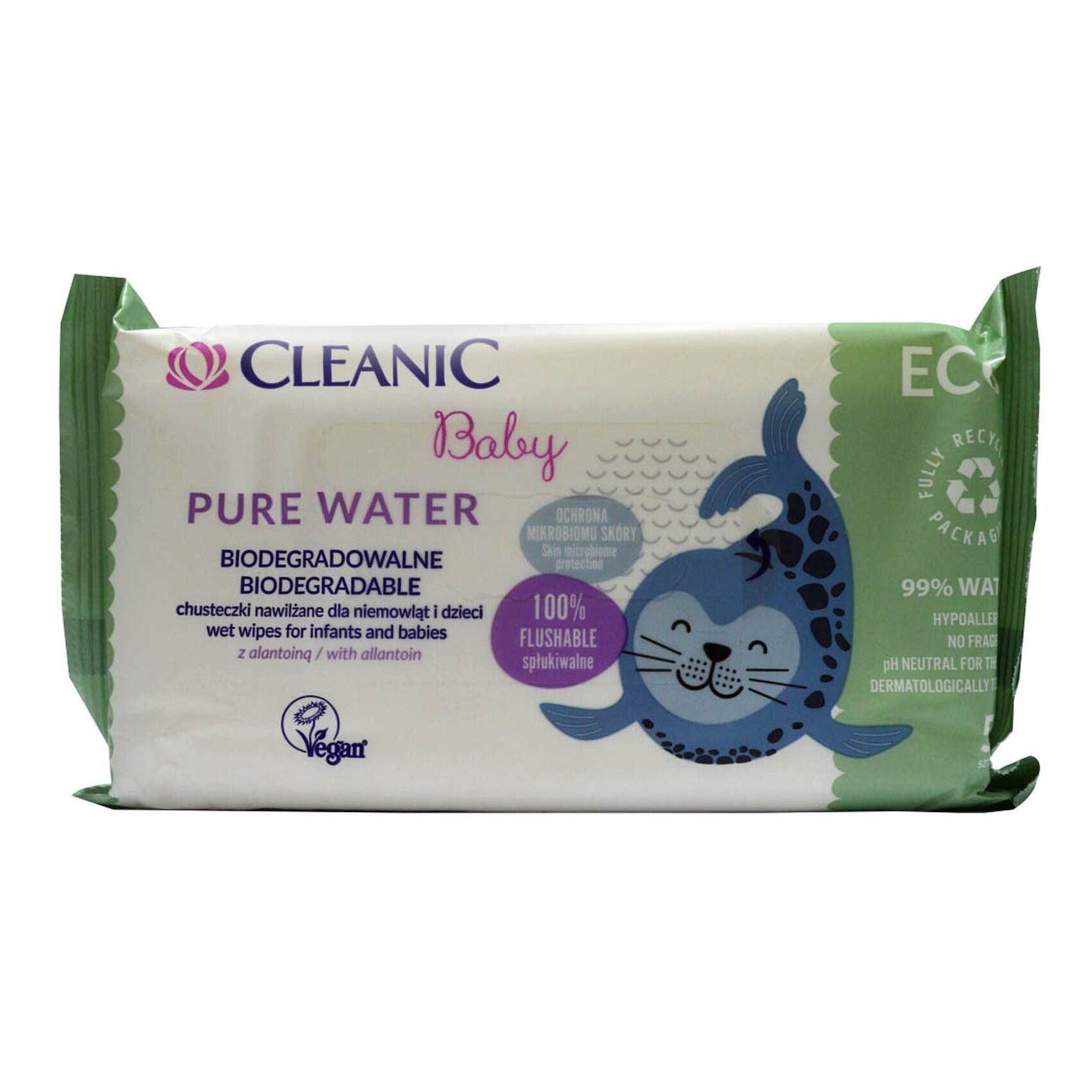 Buy Cleanic Pure Water Baby 50 Wet Wipes Online - Shop Baby