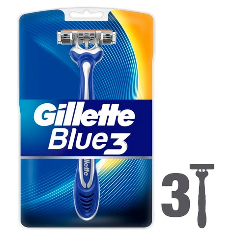 Gillette Blue3 Comfort Disposable Razors Multicolour 3 count