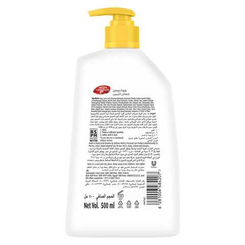 Lifebuoy Antibacterial Hand Wash Lemon Fresh 500ml