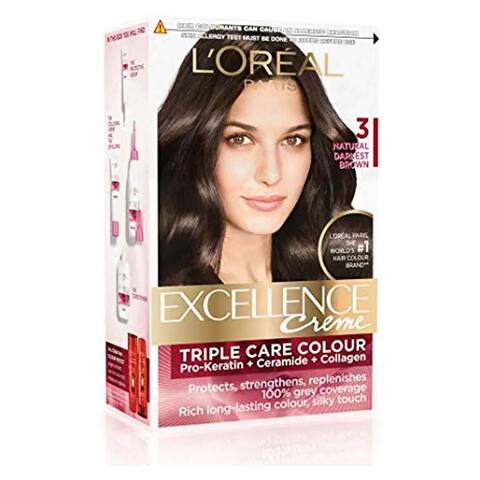 Buy L'Oreal Paris Excellence Creme Hair Color - Dark Brown Online - Shop  Beauty & Personal Care on Carrefour Egypt