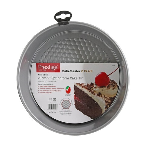 Prestige BakeMaster 2 Plus Non-Stick Springform Cake Tin Grey 23cm