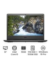 Dell Vostro 3400 Laptop With 14-Inch Full HD Display, 11th Gen Core i5-1135G7 Processer/16GB RAM/1TB HDD + 512GB SSD/Intel Iris Graphics/Windows 11