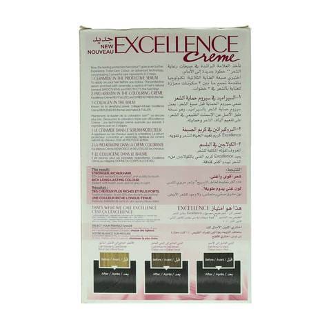 L&#39;Oreal Paris Excellence Creme Triple Care Permanent Hair Colour 1.0 Black
