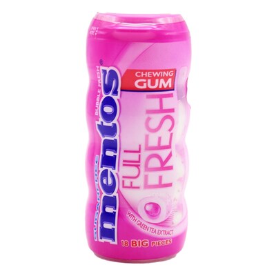 Mentos Chewing Gum Jar 61.25g Sugar Free Pure Fresh Mint