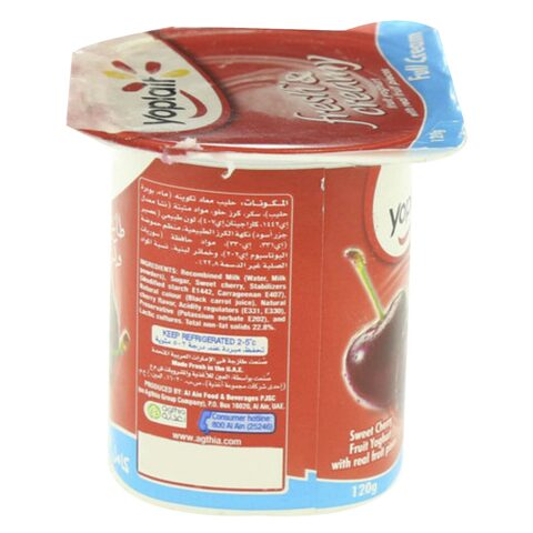 Yoplait Full Cream Sweet Cherry Fruit Yoghurt 120g