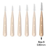 The Humble Co Interdental Bamboo Brush Size 5 Green 6 PCS