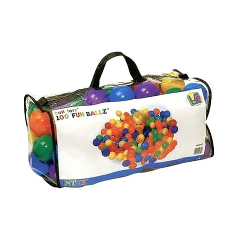 Intex Ball Toyz Fun Ballz 49600 Multicolour 8cm Pack of 100