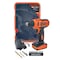 Black+Decker Cordless Driver Drill With Accessories LD12SP-B5 Multicolour Pack of 13