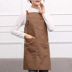 Buy NuSense Adjustable Leather Cooking Kitchen Apron for Women Men Chef Waiter Cafe Shop BBQ Hairdresser in UAE