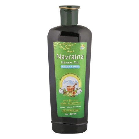 Navratna Herbal Extra Cool Herbal Hair Oil Green 300ml