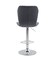 Thea Pu Adjustable Height Bar Stool With Footrest Black