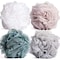 4-Packed Soft Shower Mesh Foaming Sponge Exfoliating Scrubber Bath Shower Sponge Mesh Bath and Shower Sponge for Body Wash Shower for Women and Men 
Mixed 4 Colors Packed